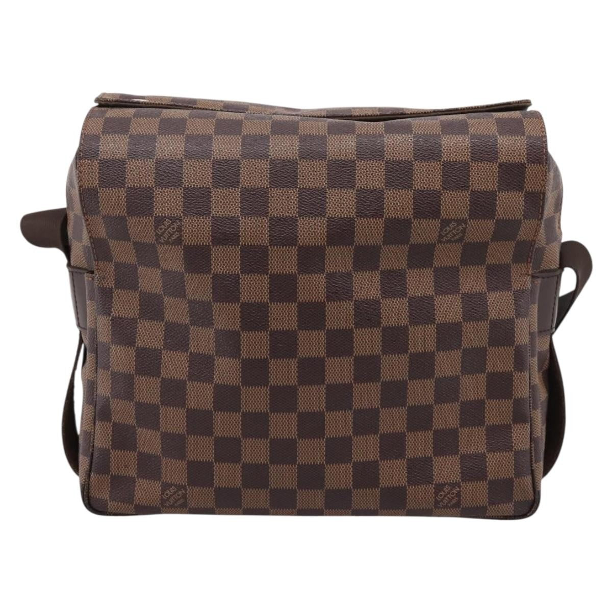 Louis Vuitton Naviglio Damier, Brown, Canvas, Shoulder Bag