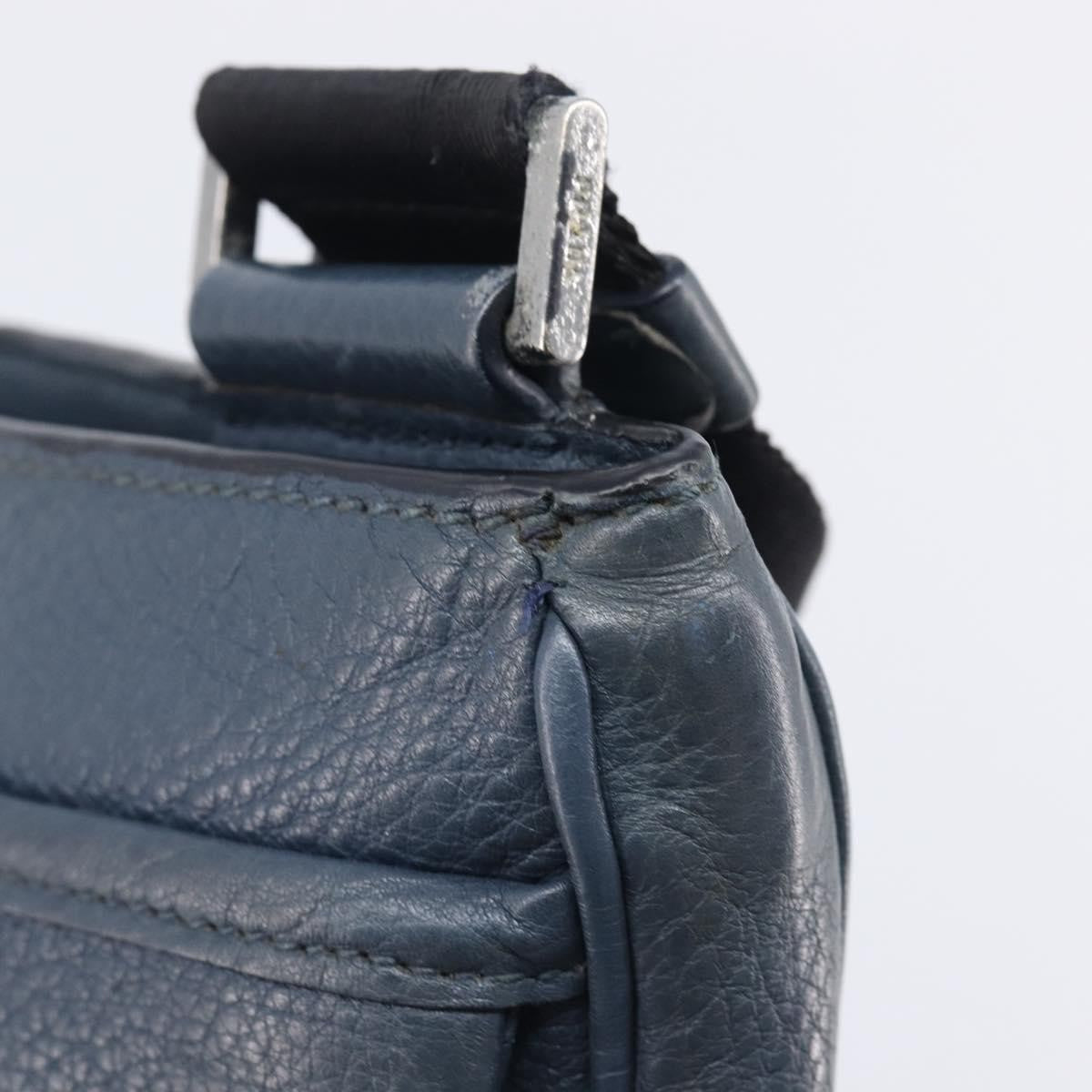 Prada Messenger Saffiano Leather, Navy, Leather, Handbag