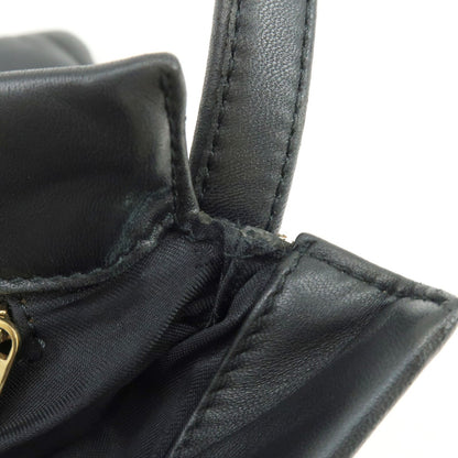 Loewe Vintage Anagram Leather, Black, Leather, Handbag