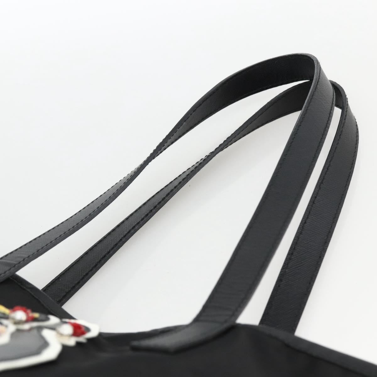 Prada Zip Tote Tessuto, Black, Nylon, Tote Bag