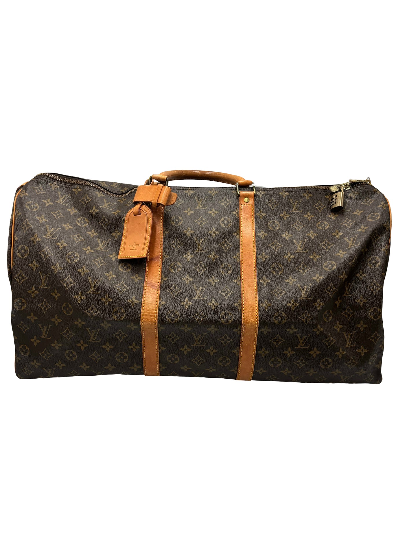 Louis Vuitton Keepall Monogram Canvas, Brown, Canvas, Travel Bag