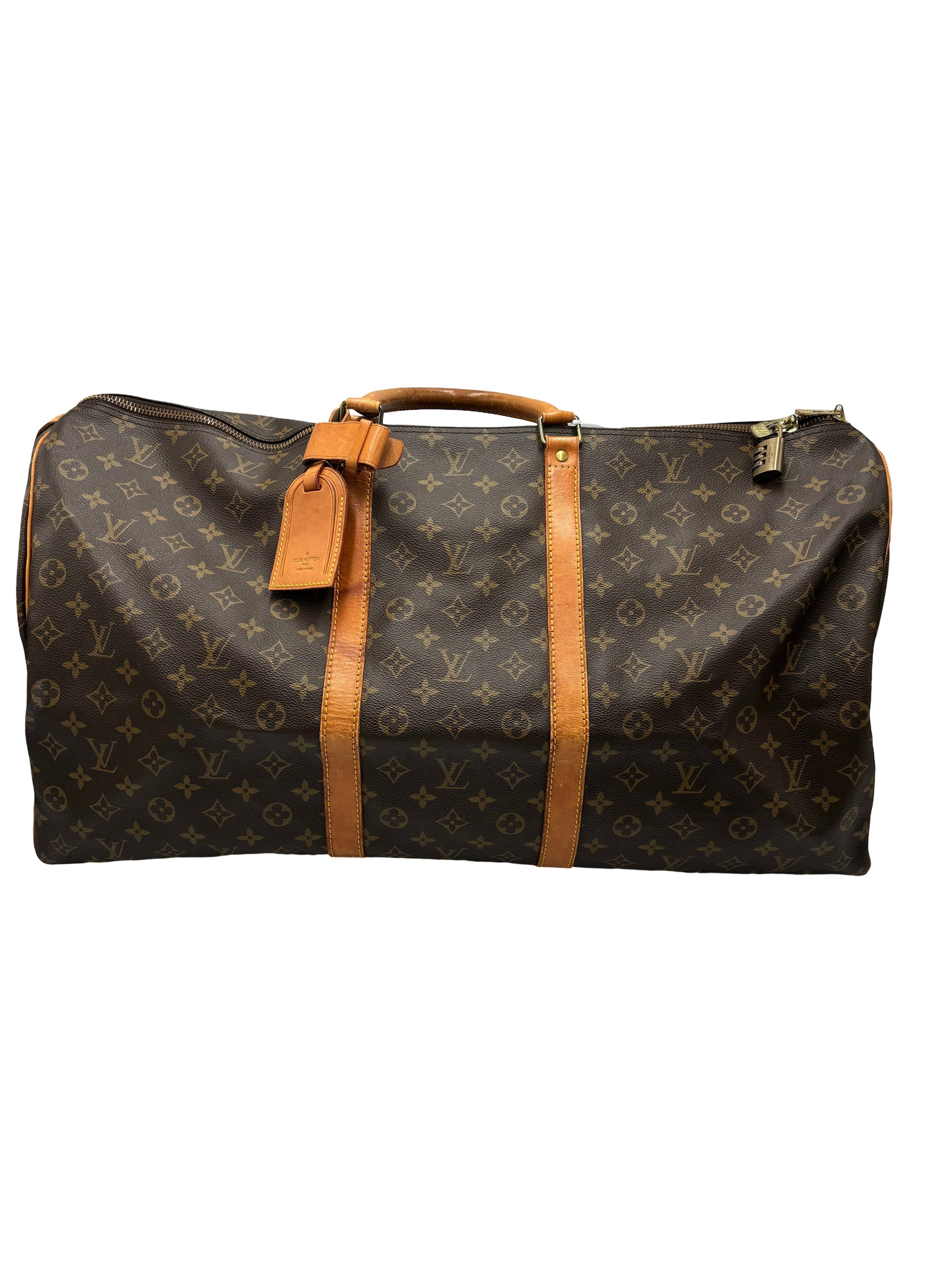 Louis Vuitton Keepall Monogram Canvas, Brown, Canvas, Travel Bag