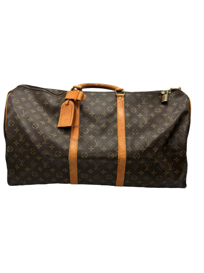 Louis Vuitton Keepall Monogram Canvas, Brown, Canvas, Travel Bag