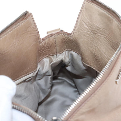 Miu Miu Bow Satchel Cervo Leather, Beige, Leather, Handbag