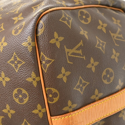 Louis Vuitton Keepall Bandoulière Monogram, Brown, Canvas, Travel Bag