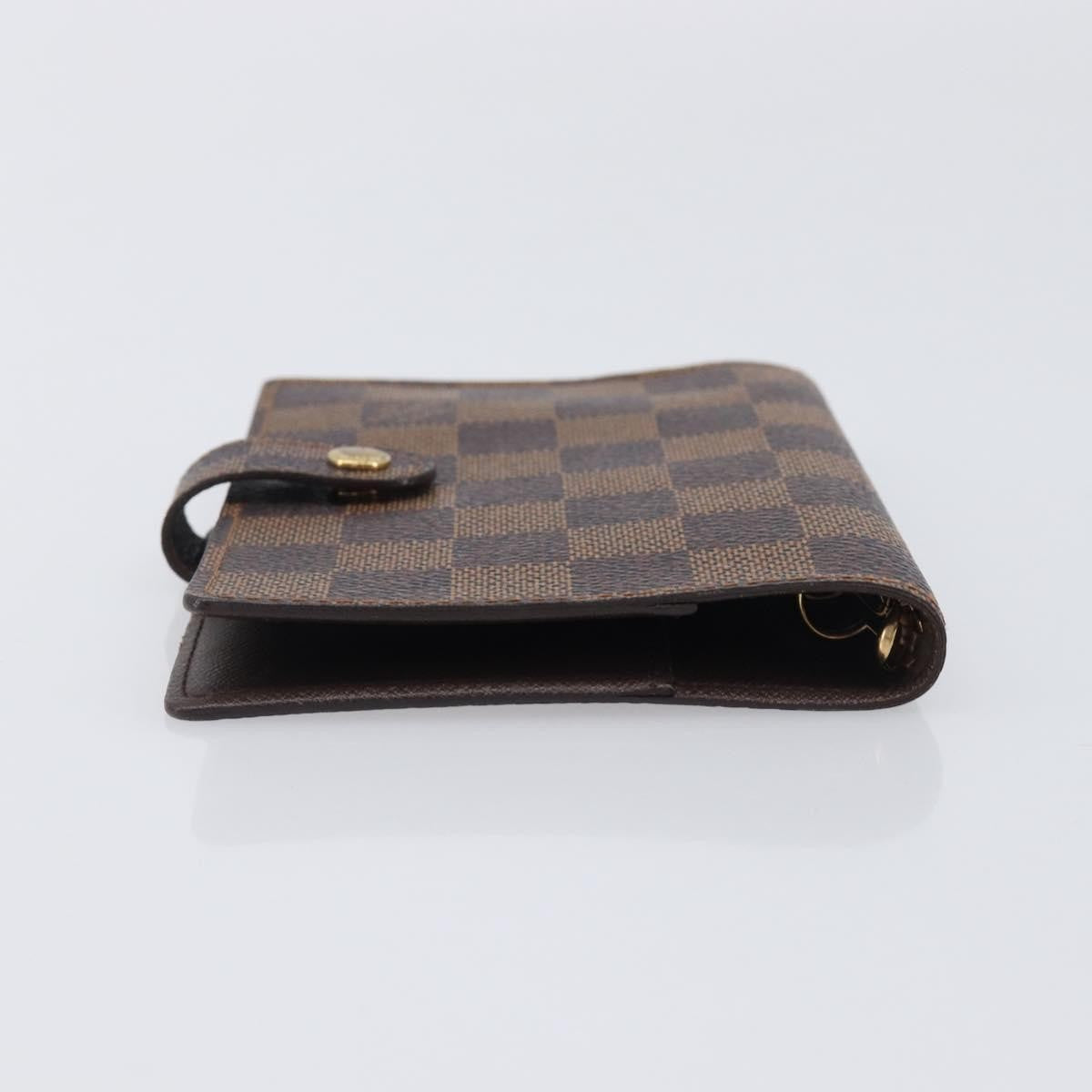 Louis Vuitton Ring Agenda Cover Damier, Brown, Canvas, Briefcase