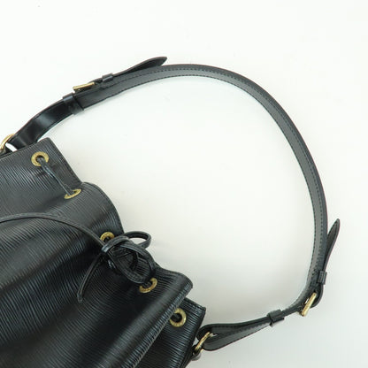 Louis Vuitton Petit Noe Epi Leather, Black, Leather, Handbag