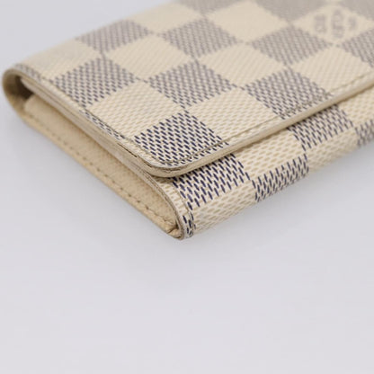 Louis Vuitton Envelope Business Card Holder Damier, White, Canvas, Card Holder