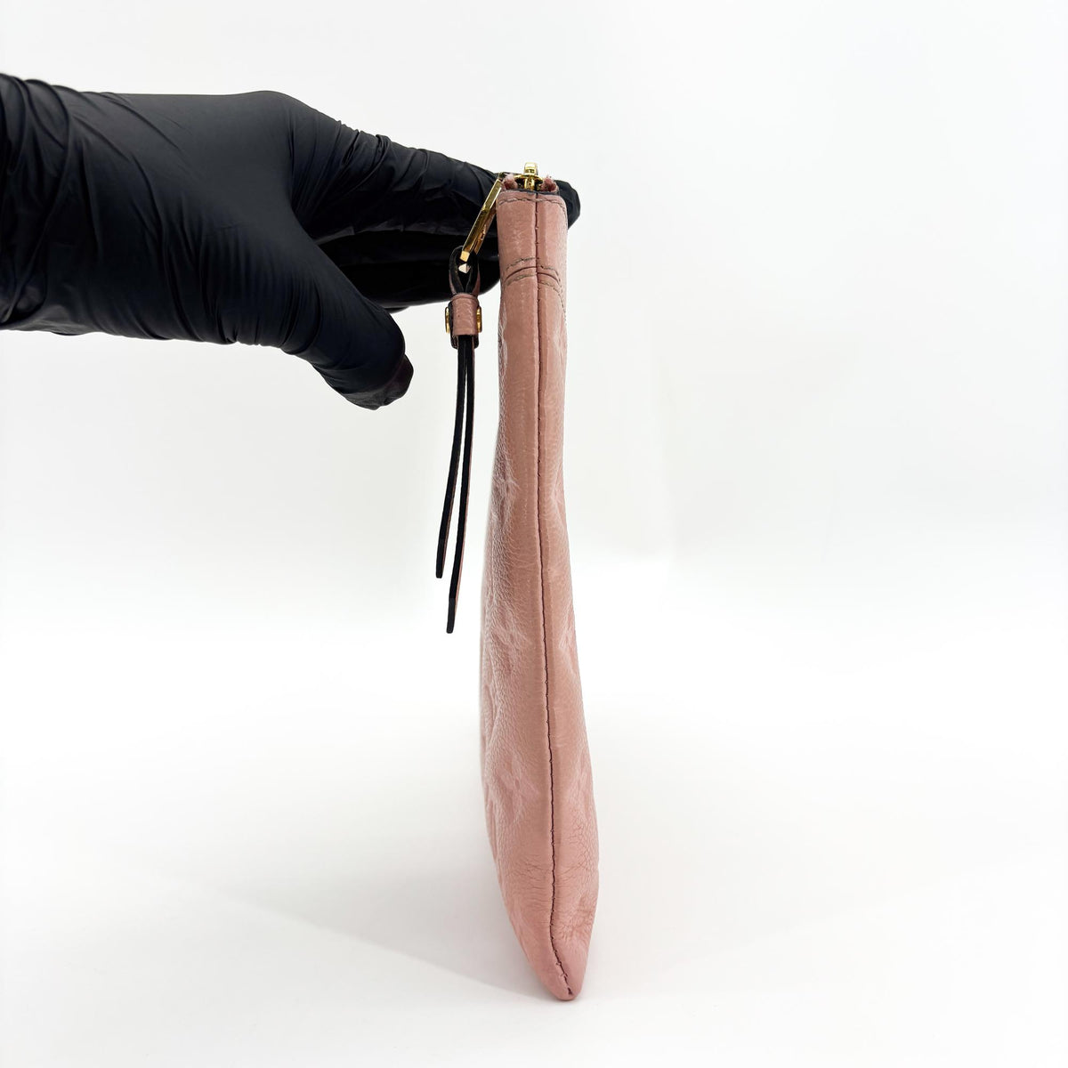 Louis Vuitton Daily Pouch Monogram Empreinte Leather, Pink, Leather, Clutch