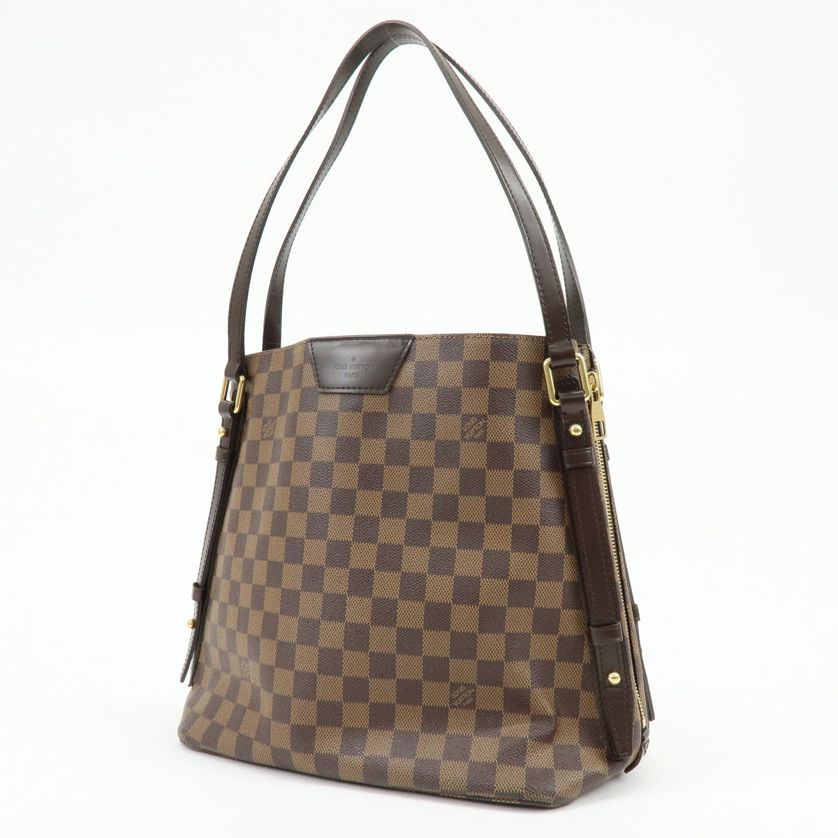 Louis Vuitton Cabas Rivington Damier, Brown, Canvas, Tote Bag