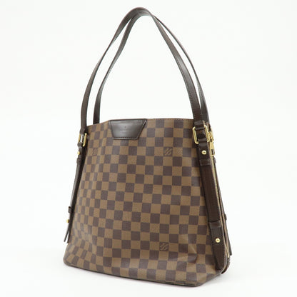 Louis Vuitton Cabas Rivington Damier, Brown, Canvas, Tote Bag
