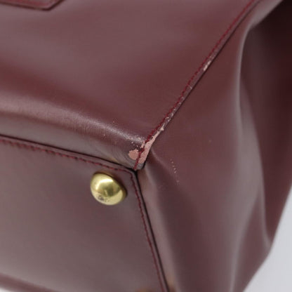 Cartier Must Line Leather, Burgundy, Leather, Handbag