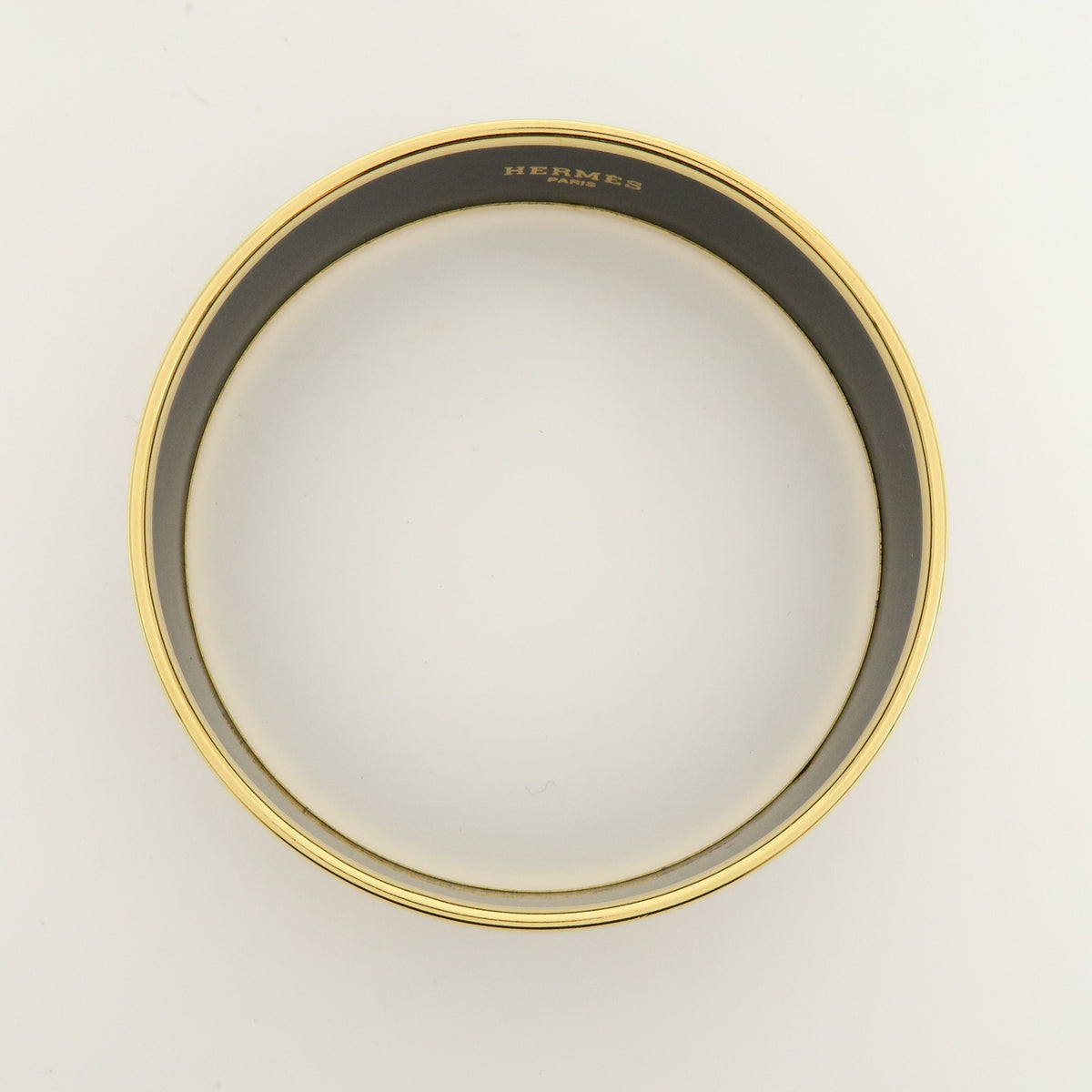 Hermes Bangle Printed Enamel, Red, Gold Plated, Bracelet