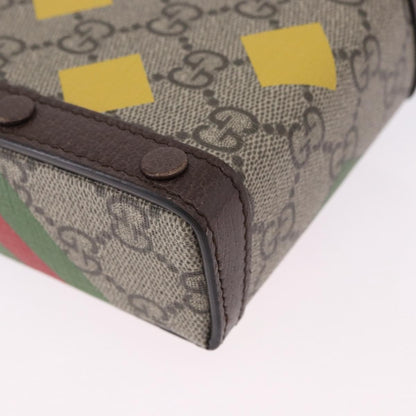 Gucci Horsebit 1955 Printed GG Coated Canvas, Beige, Canvas, Crossbody Bag