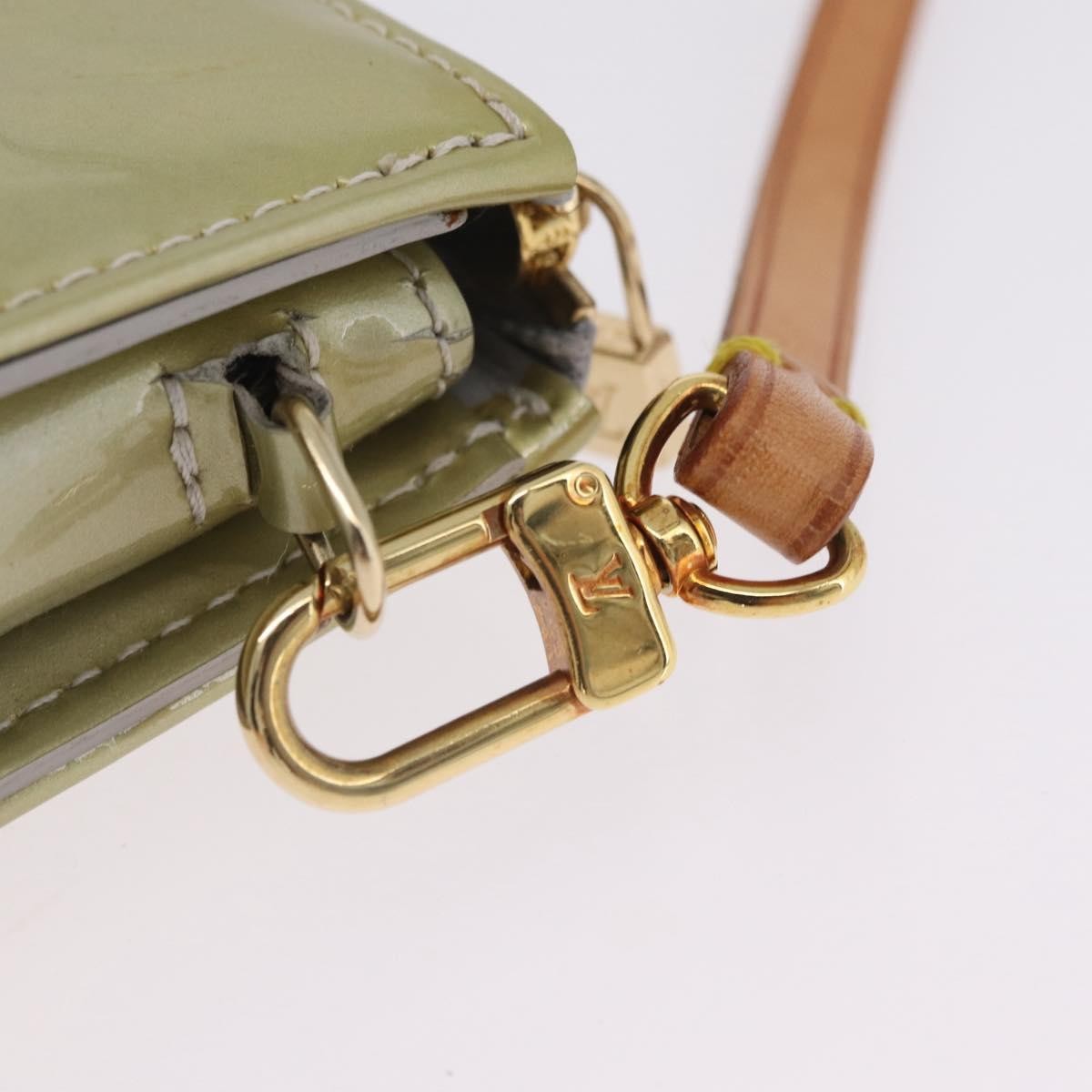 Louis Vuitton Lexington Pochette Monogram Vernis, Beige, Patent Leather, Clutch