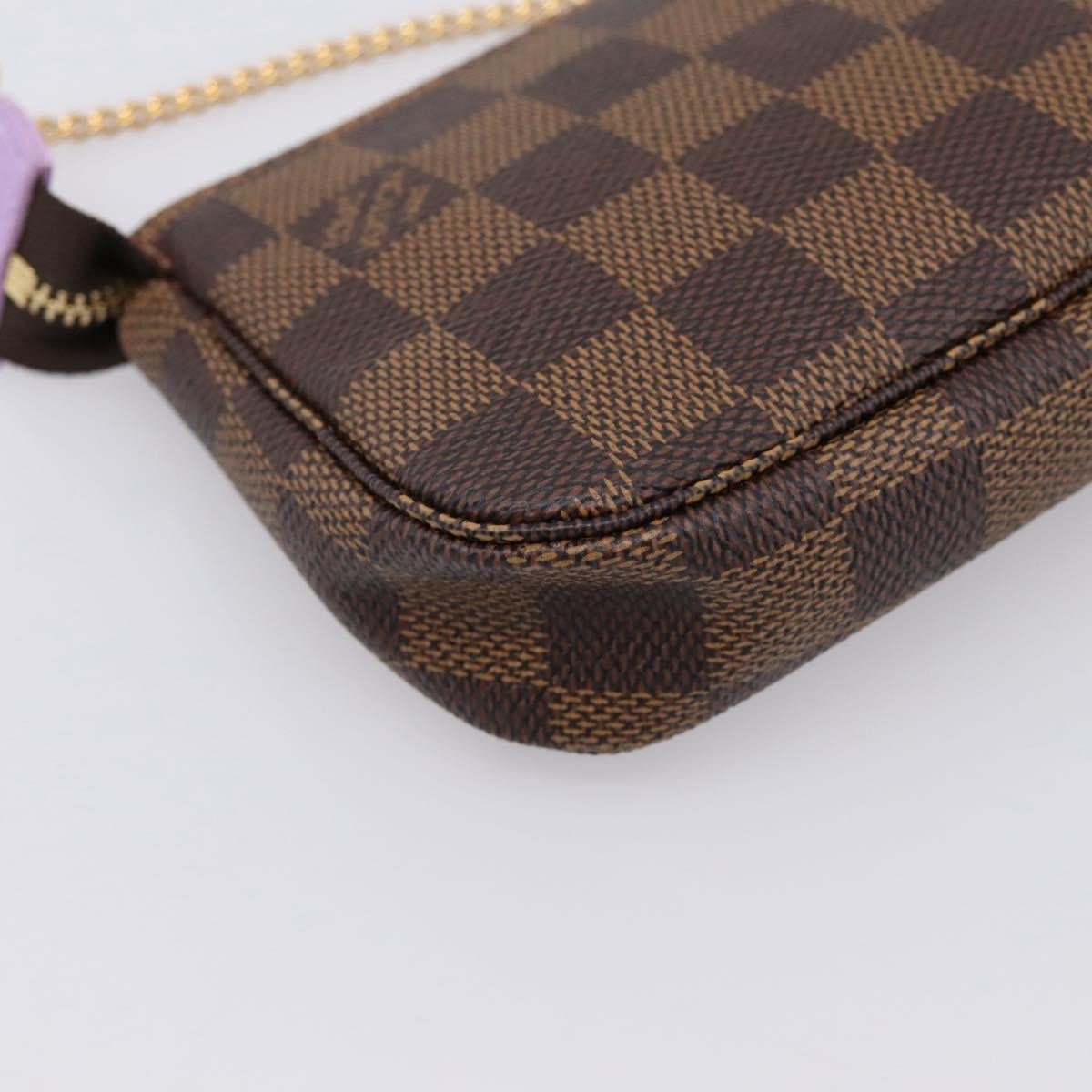 Louis Vuitton Pochette Accessoires Limited Edition Damier, Brown, Canvas, Clutch