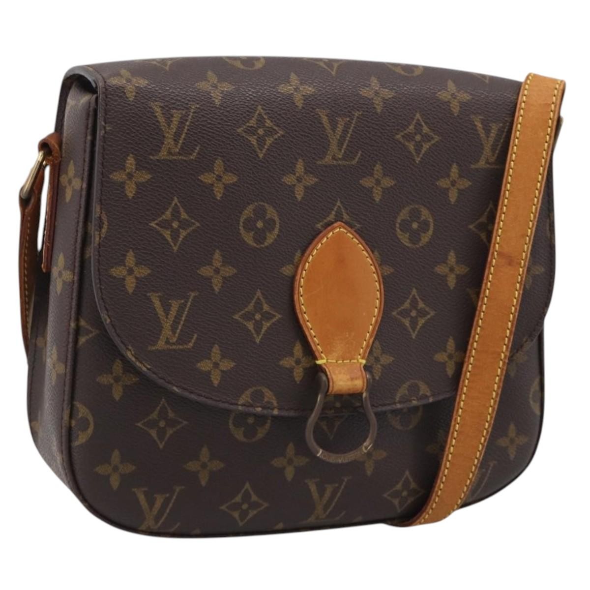 Louis Vuitton Saint Cloud Monogram Canvas, Brown, Canvas, Handbag