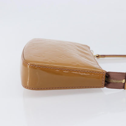 Louis Vuitton Pochette Accessoires NM Monogram Vernis, Brown, Patent Leather, Clutch