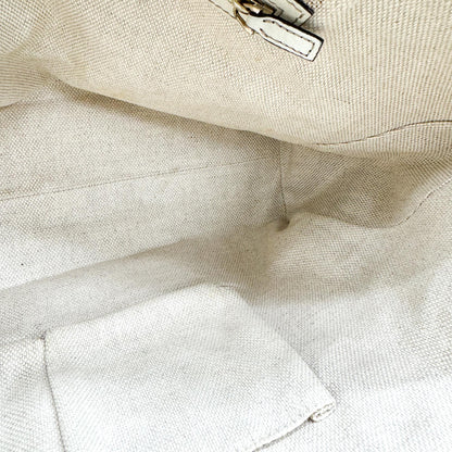 Gucci Soho Zip Leather, Beige, Leather, Tote Bag
