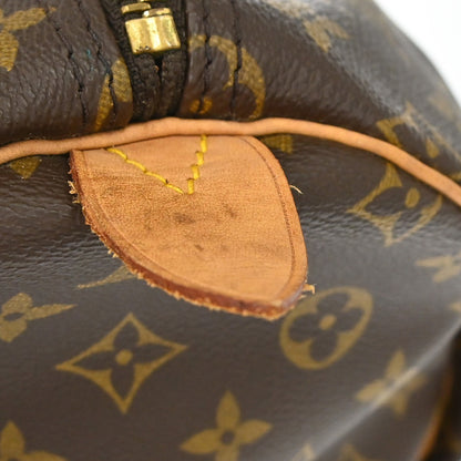 Louis Vuitton Keepall Monogram, Brown, Canvas, Travel Bag