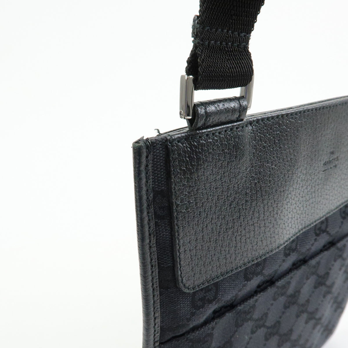 Gucci Shoulder Canvas, Black, Canvas, Shoulder Bag