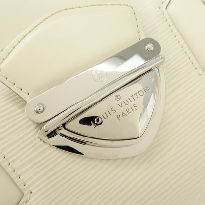 Louis Vuitton Montaigne Bowling Epi Leather, White, Leather, Handbag