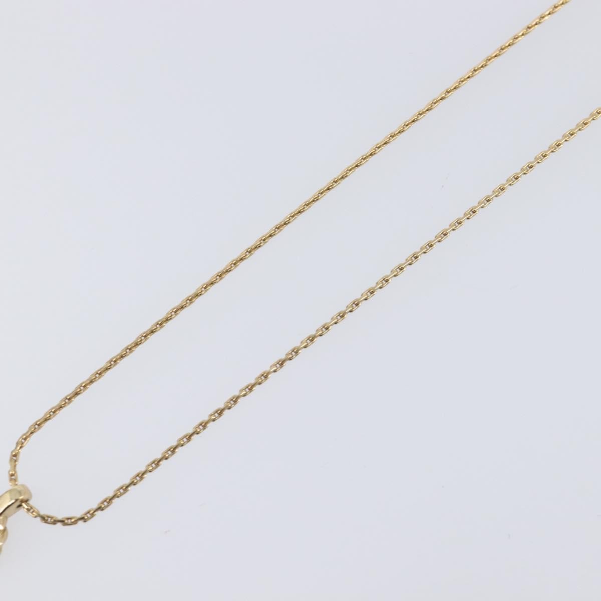 Christian Dior CD Pendant Metal, Gold, Metal, Necklace