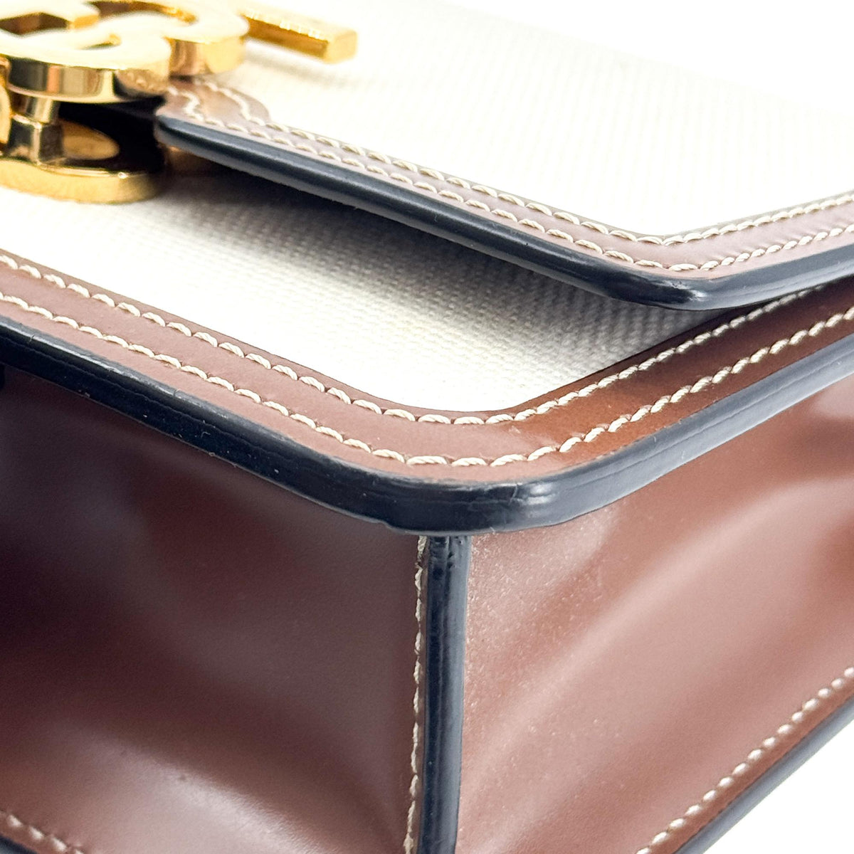 Burberry TB Shoulder Bag Canvas, Brown, Other, Shoulder Bag
