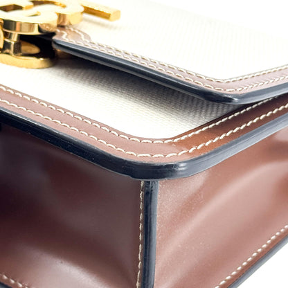 Burberry TB Shoulder Bag Canvas, Brown, Other, Shoulder Bag