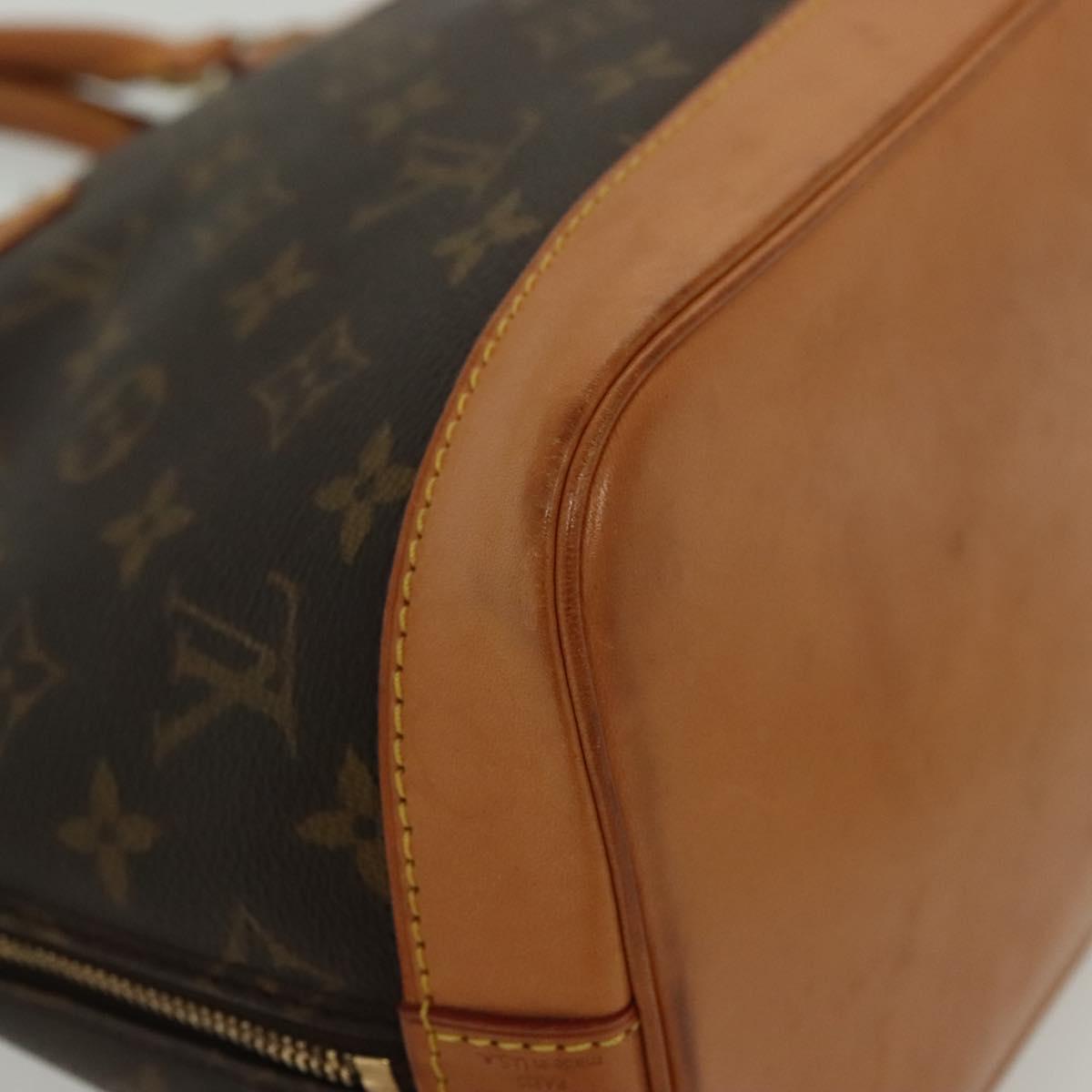 Louis Vuitton Alma Handbag Monogram Canvas, BROWN, CANVAS, Handbag