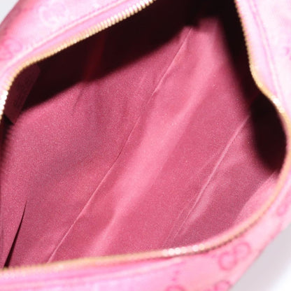 Gucci Horsebit Hobo GG Canvas, Pink, Canvas, Shoulder Bag