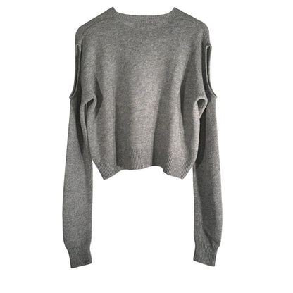 ALEXANDER MCQUEEN Cold Shoulder Wool Sweater - Brandsamsara