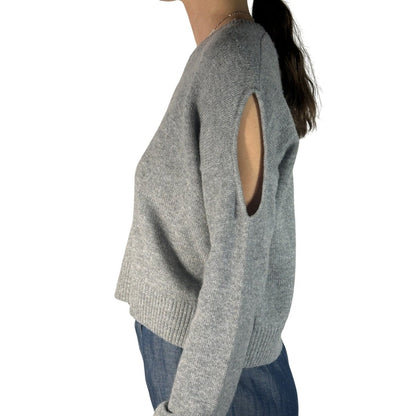 ALEXANDER MCQUEEN Cold Shoulder Wool Sweater - Brandsamsara