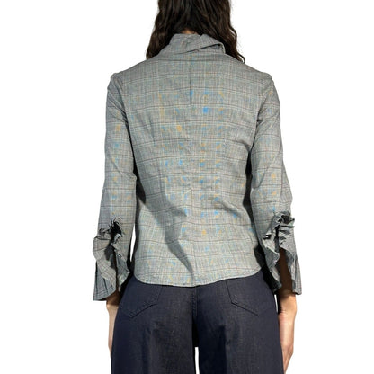 ARMANI JEANS Check Button Down Shirt - Brandsamsara