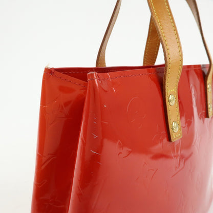 Louis Vuitton Reade Monogram Vernis, Red, Patent Leather, Handbag