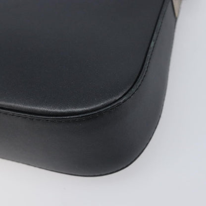 Salvatore Ferragamo Gancini Leather, Black, Leather, Shoulder Bag