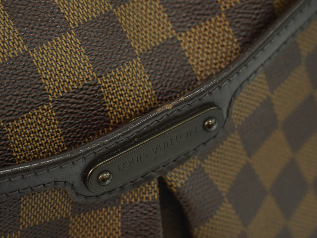 Louis Vuitton Bloomsbury Damier Ebene, Brown, Canvas, Shoulder Bag