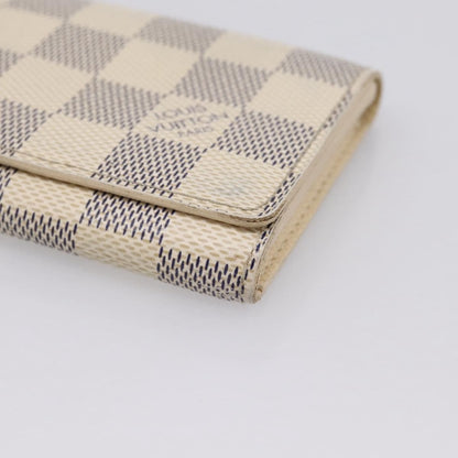 Louis Vuitton Envelope Business Card Holder Damier, White, Canvas, Card Holder