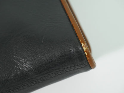 Celine Flap Shoulder Leather, Black, Leather, Shoulder Bag