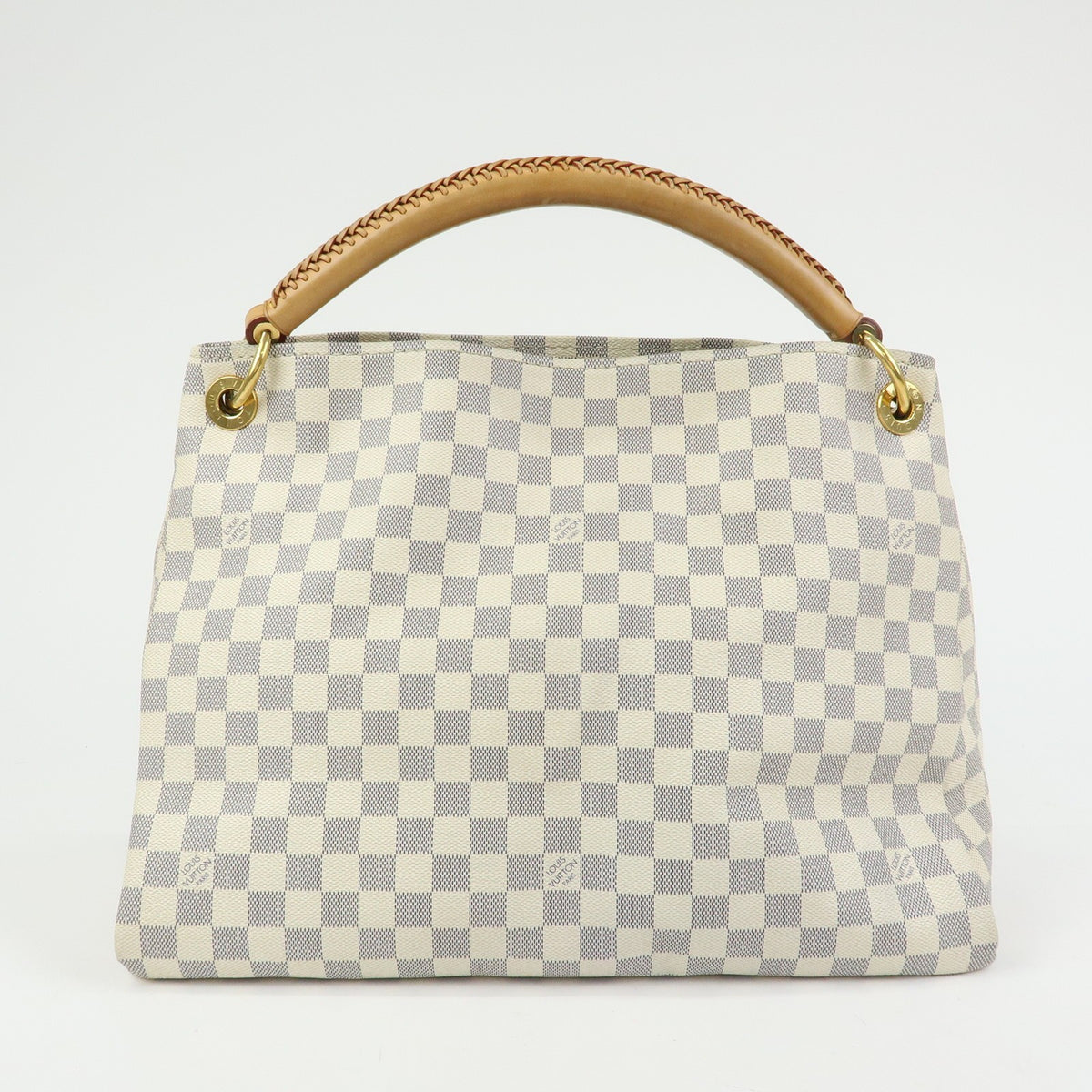 Louis Vuitton Artsy Damier, White, Canvas, Handbag
