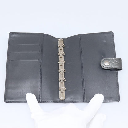 Louis Vuitton Agenda Cover Monogram Empreinte Leather, Gray, Canvas, Wallet