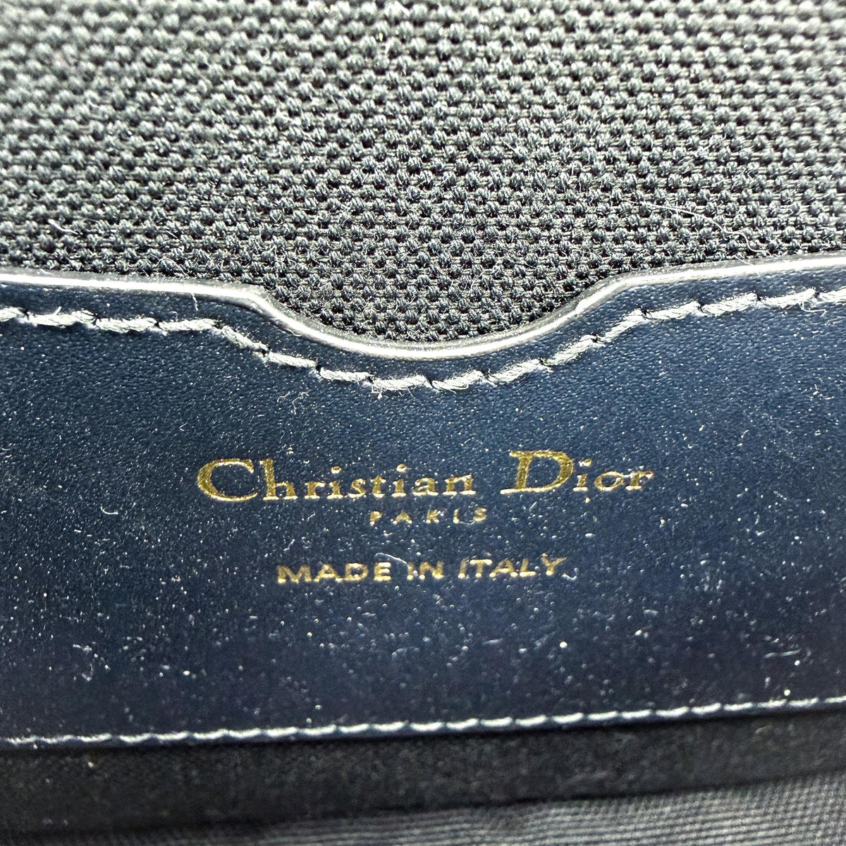 Christian Dior Bobby Flap Oblique Canvas, Beige, Canvas, Handbag
