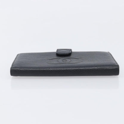 Chanel Timeless CC French Leather, Black, Calfskin, Wallet