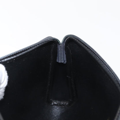 Christian Dior Vintage Honeycomb Zip Coated Canvas, Black, Canvas, Clutch