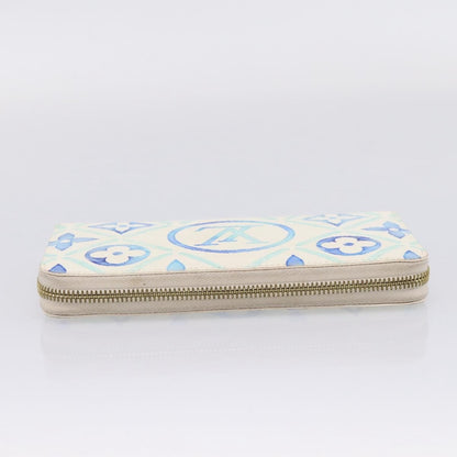 Louis Vuitton Zippy By The Pool Monogram Tile Canvas, Blue, Canvas, Wallet