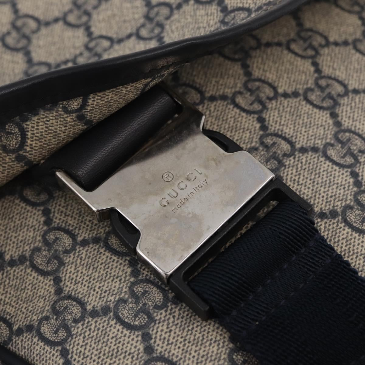 Gucci GG Messenger GG Coated Canvas, Navy, PVC, Shoulder Bag