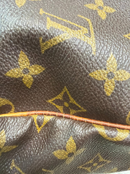 Louis Vuitton Speedy Monogram Canvas, Brown, Leather, Handbag