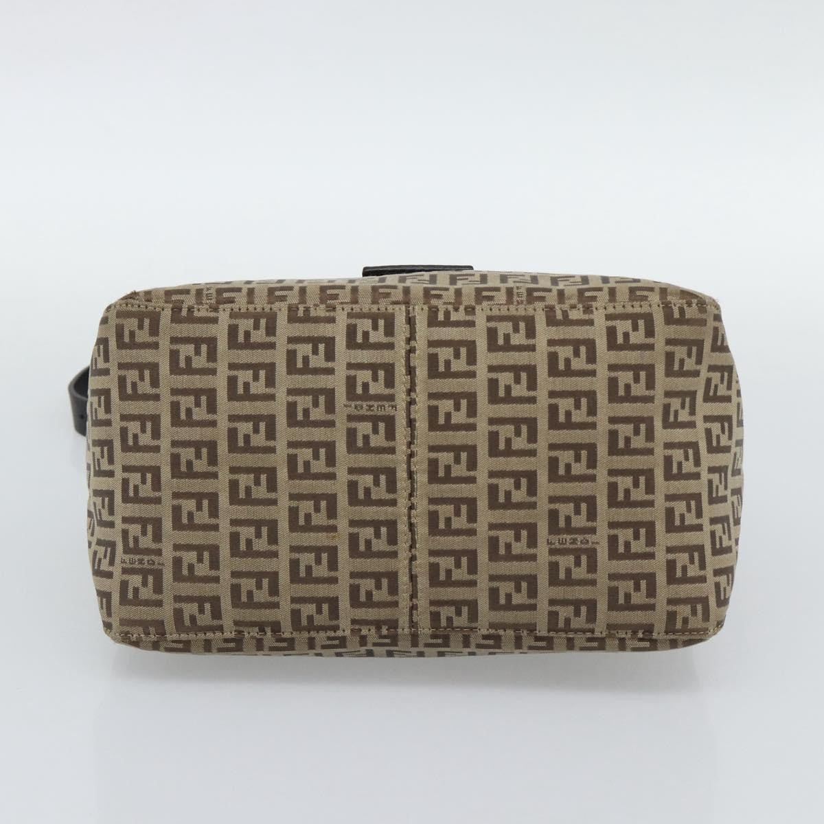 Fendi Mamma Baguette Canvas, Beige, Canvas, Handbag