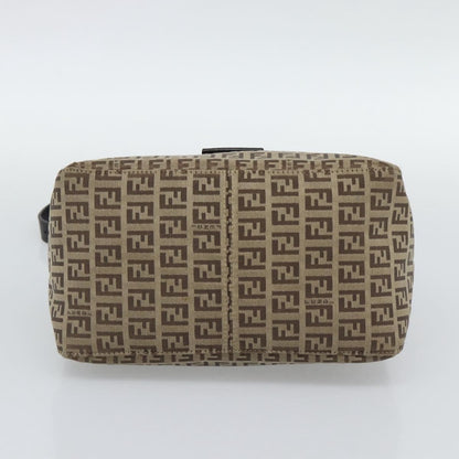 Fendi Mamma Baguette Canvas, Beige, Canvas, Handbag