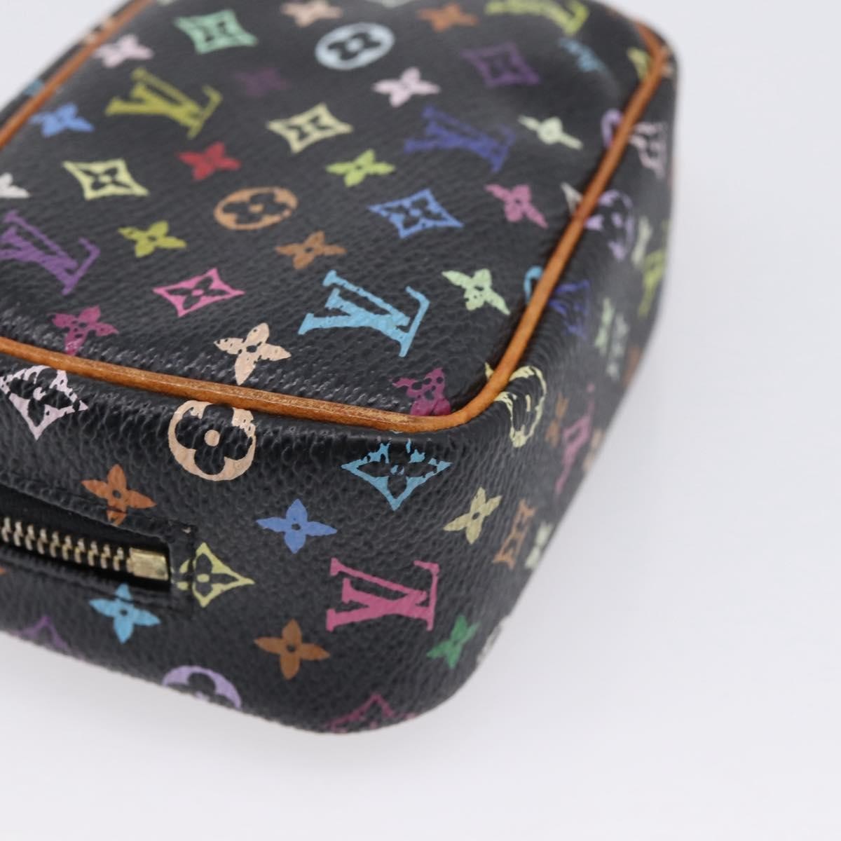 Louis Vuitton Wapity Trousse Monogram Multicolor, Black, Canvas, Clutch